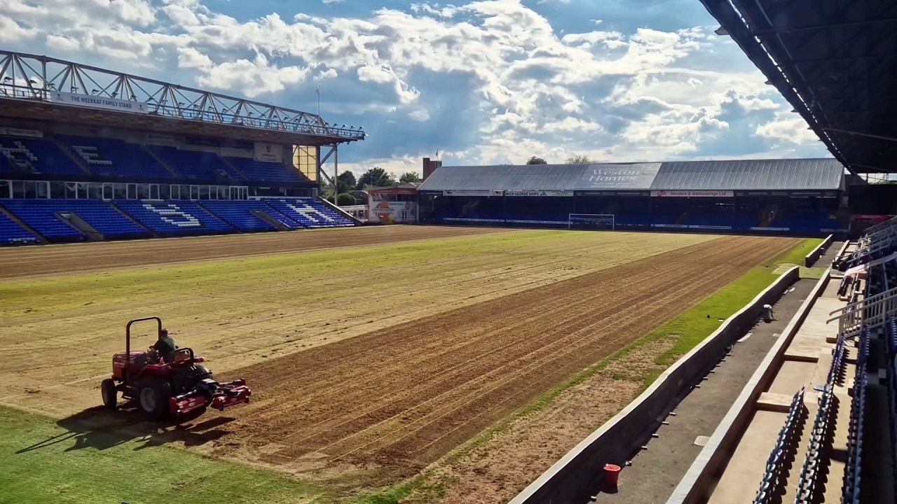 Pitch works at London Road begin