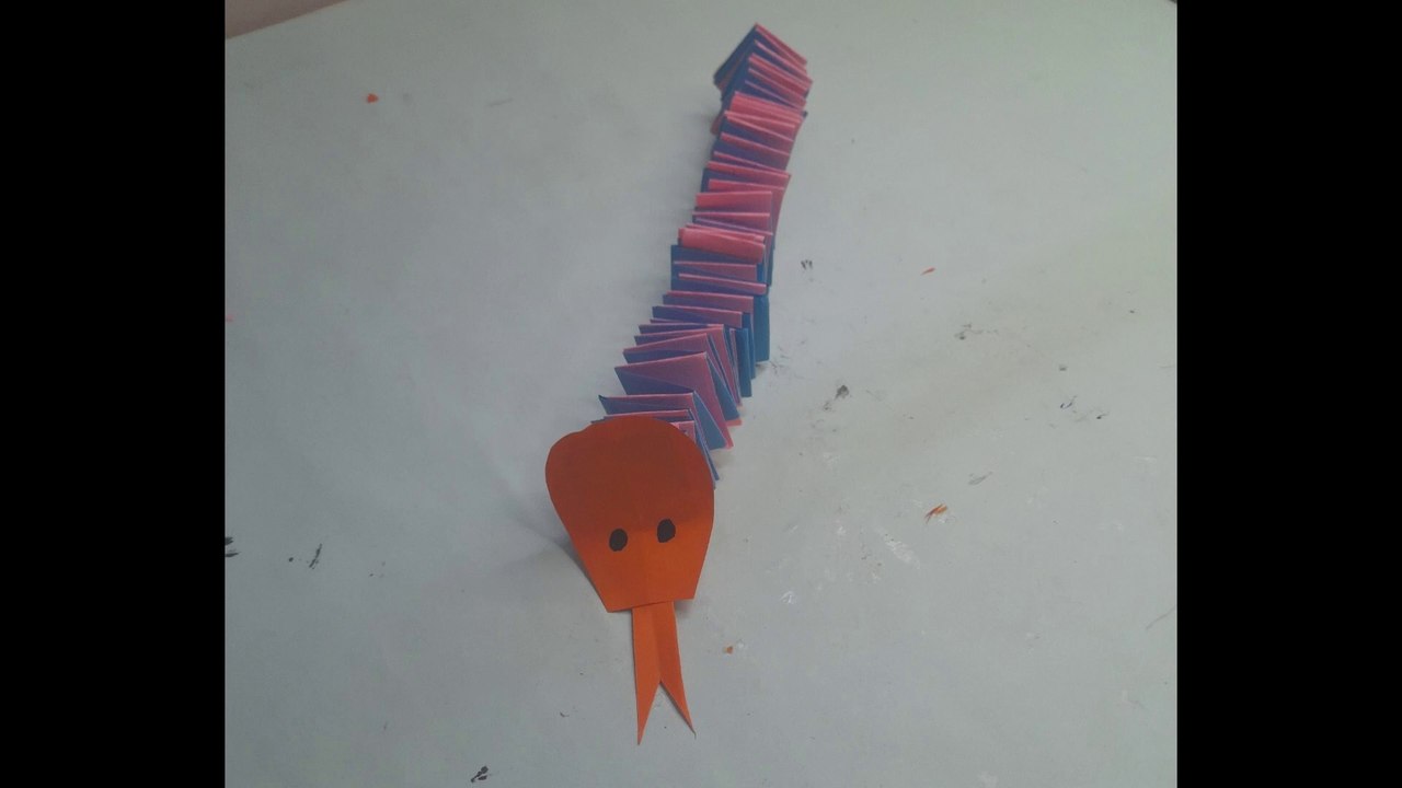How to Make a Slithering Snake with Paper | Easy Moving Paper Snake ...