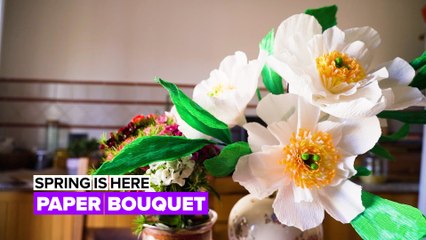 Spring is here: Paper bouquet