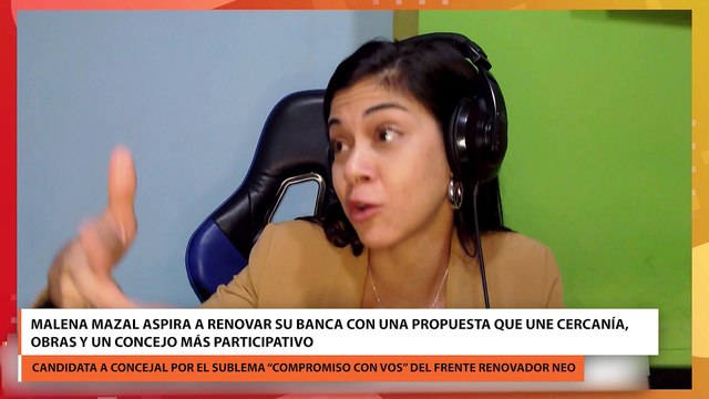Malena Mazal aspira a renovar su banca con una propuesta que une cercanía, obras y un concejo más participativo
