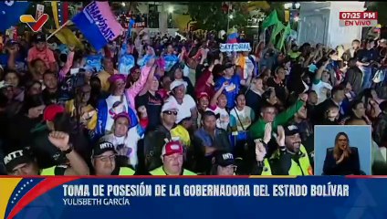 Toma de posesión de Yulisbeth García como gobernadora del estado Bolívar