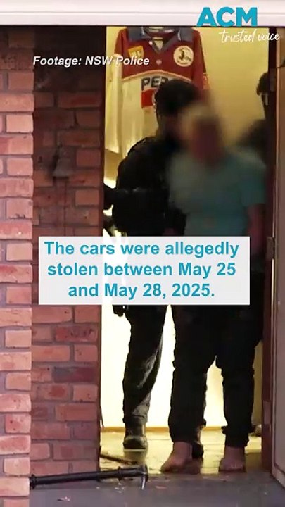 Allegedly stolen cars seized from NSW property