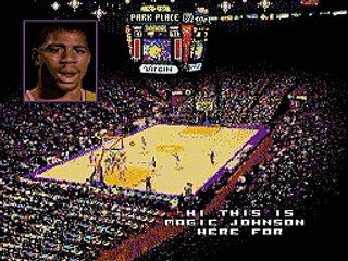 Magic Johnson no Super Slam Dunk (SNES)