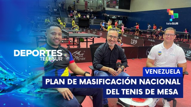Plan de masificación nacional de tenis de mesa DEPORTES TELESUR 03-06-2025