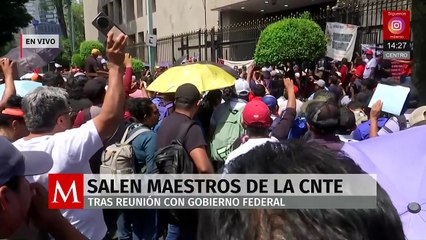 CNTE rechaza otra vez propuestas de Segob; va a continuar diálogo