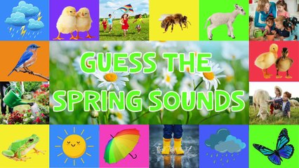 Guess the Spring Sounds for Kids - Fun Spring Listening Game - 4K