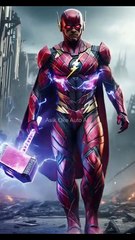 The Flash with Mjolnir #theflash #dc #marvel #avengers #mjolnir