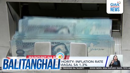 PHL Statistics Authority - Inflation rate nitong Mayo, bumagal sa 1.3% | Balitanghali