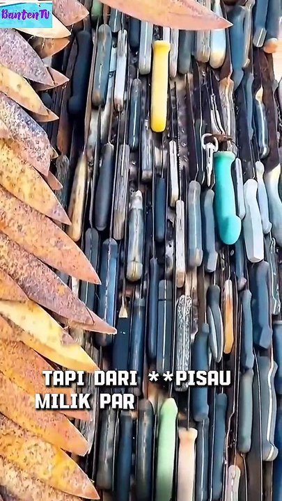 🎬Patung Ini Terbuat dari 100 Ribu Pisau Kriminal! 😱