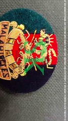 British Army Bullion Embroidered Blazer Badges, Emorodiery Manufacturers, Embroidered Bullion Badge