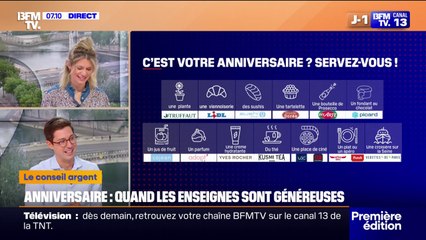 Ces enseignes qui vous offrent des produits pour votre anniversaire