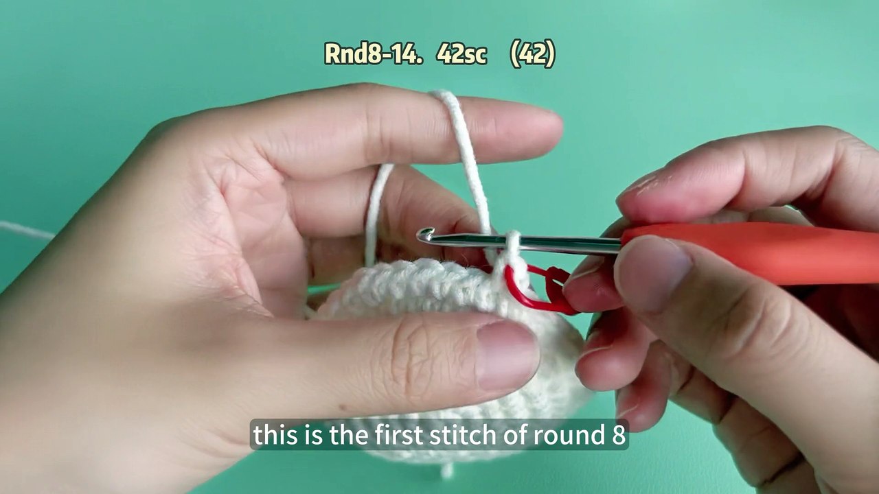 Crochet Bunny Tutorial: 2. How to finish the bunny's head and add the safety eyes