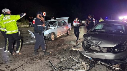 Bartın'da kaza; 1'i ağır 4 yaralı