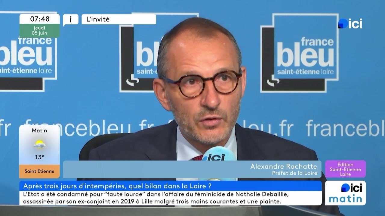 Intempéries : Alexandre Rochatte, préfet de la Loire