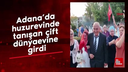 Adana'da huzurevinde tanışan çift dünyaevine girdi