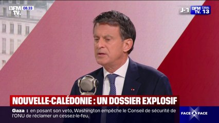 "Le risque c'est l'explosion sociale, économique et de violences en Nouvelle-Calédonie s'il n'y a pas un accord", déclare Manuel Valls, ministre des Outre-mer