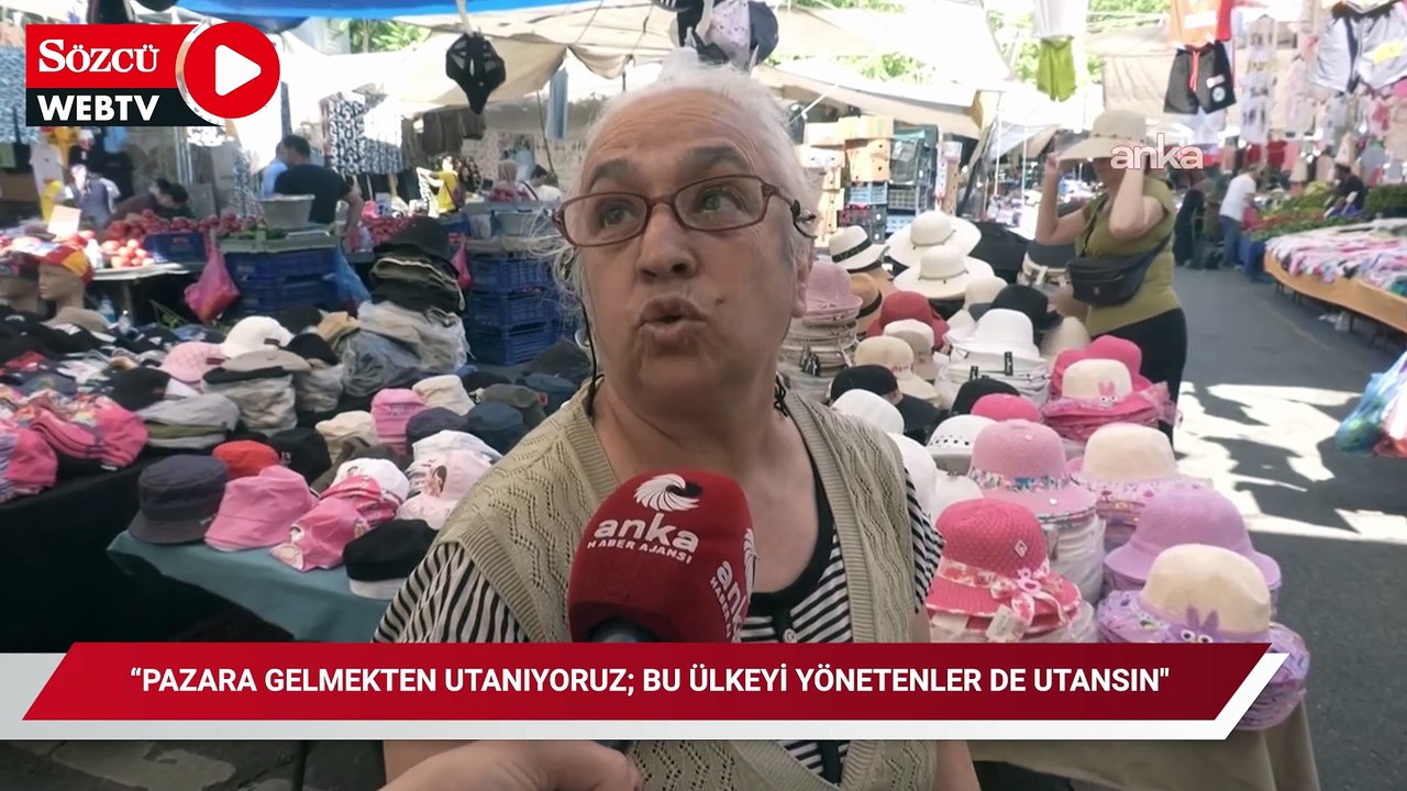 Kağıthane Pazarı'nda dert yanan vatandaş : “Pazara Utanarak Geliyoruz, Yönetenler de Utansın!”