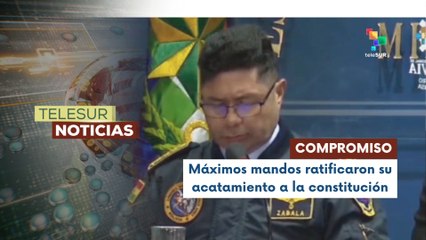 Las fuerzas armadas de Bolivia desmienten supuestas divergencias internas