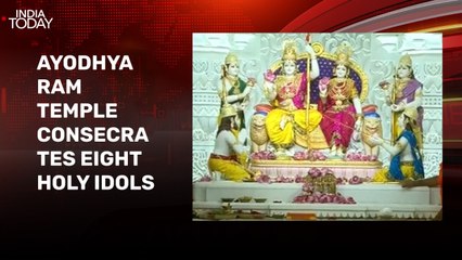 Ayodhya Ram Temple consecrates eight holy idols, Yogi Adityanath attends rituals