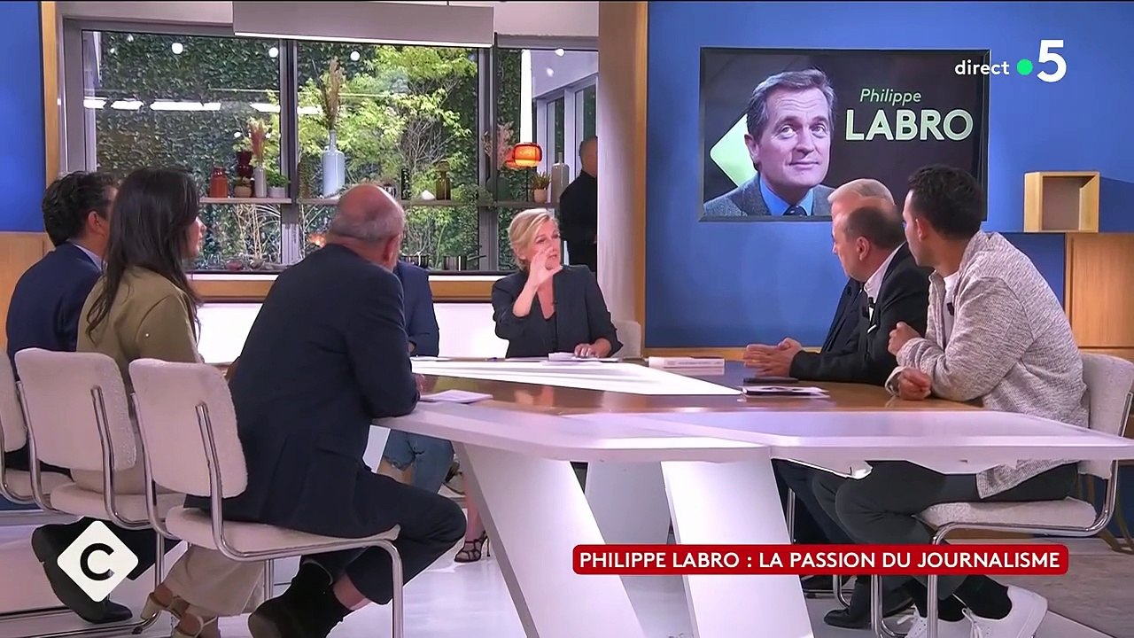 Philippe Labro évoqué dans "C à vous" suite à l'annonce de sa mort. France 5
