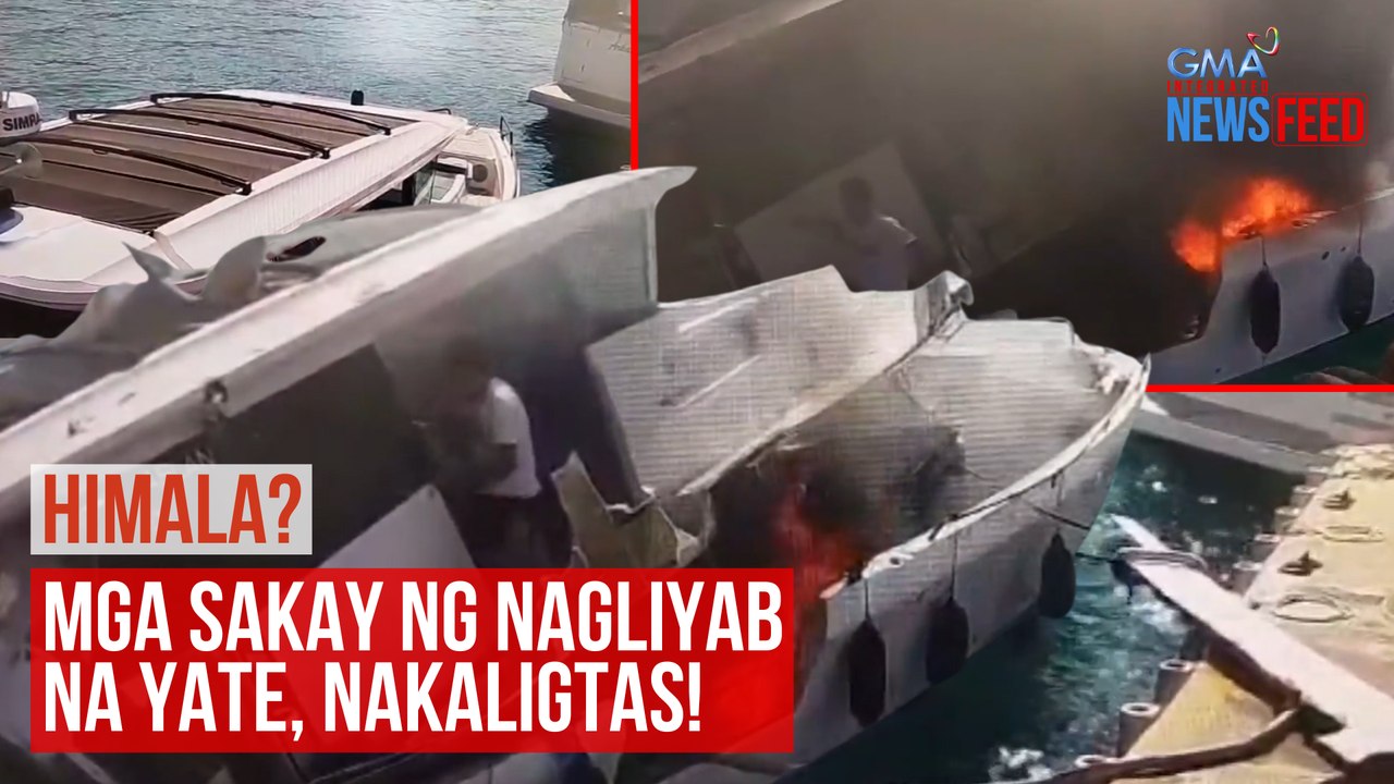 HIMALA? Sakay ng nagliyab na yate, nakaligtas! | GMA Integrated Newsfeed