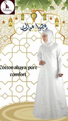 The incredible abaya crafted with pure cotton