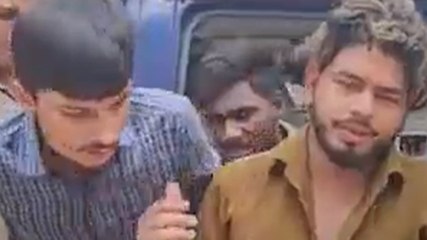 पुल‍िस ग‍िरफ्त में आए मुजफ्फरनगर के 'बेल्टबाज', गिड़गिड़ाते आए नजर