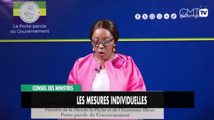 [Communiqué] Conseil des ministres, les mesures individuelles