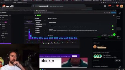 Asmongold, ilk iki Kick yayınından 40.000$ 💵 dolara yakın para kazandığını görünce şok oldu.