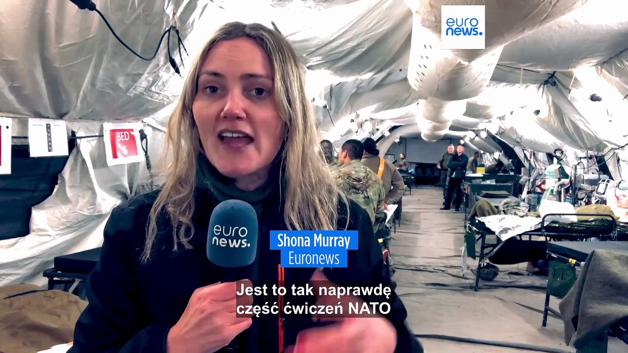 Euronews obserwuje manewry NATO: drony transportujące krew, dentyści na froncie