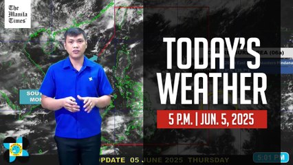 Weather Update at 5 P.M. on June 5, 2025 ☀️