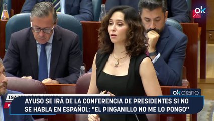Ayuso se irá de la Conferencia de Presidentes si no se habla en español: "El pinganillo no me lo pongo"