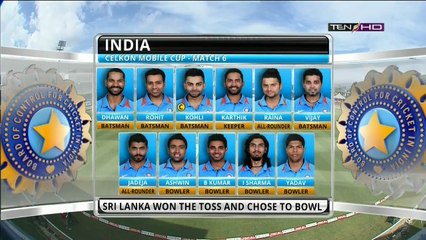 Celkon Cup 2013 | India vs Sri Lanka, 6th Match at Port of Spain, Jul 09 2013