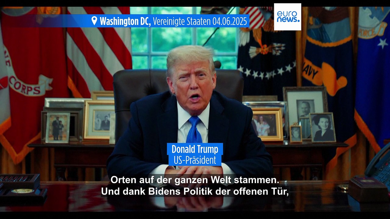 Trump verkündet Einreiseverbot für Staatsangehörige aus 12 Ländern