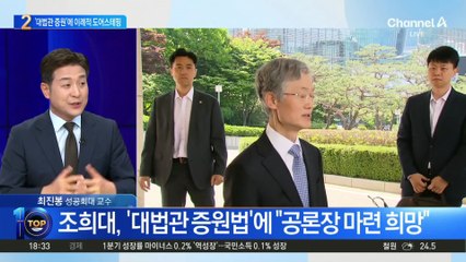 조희대, ‘대법관 증원법’에 “공론의 장 마련 희망”