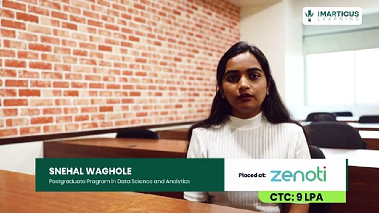 From Imarticus to Zenoti: Snehal's 9 LPA Success Story
