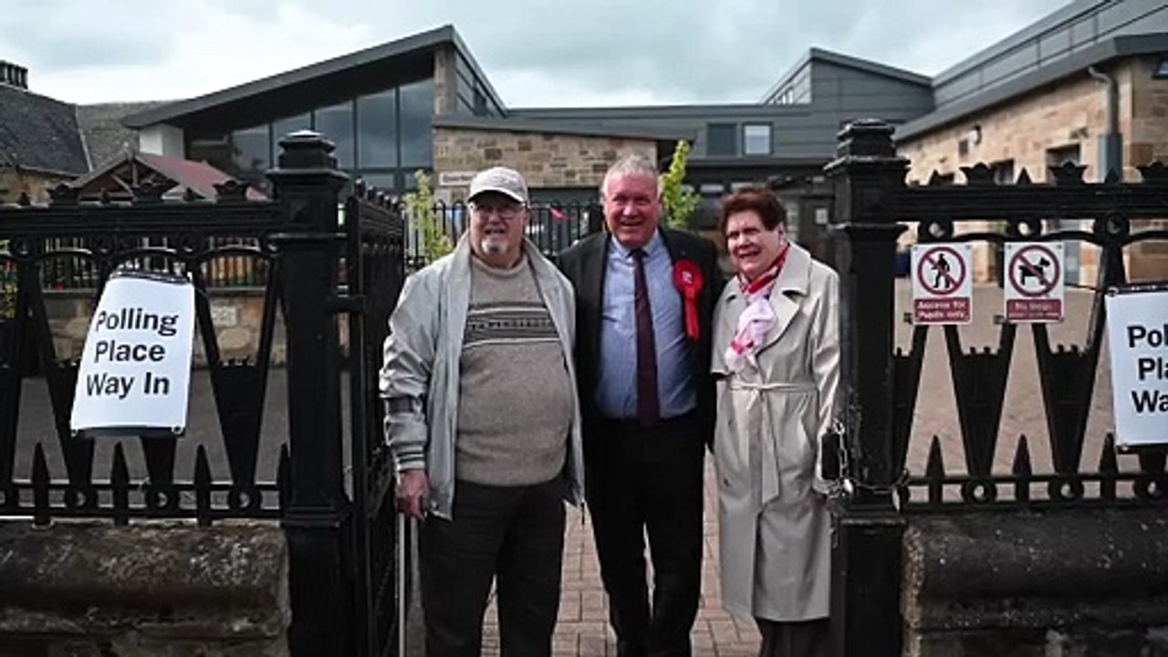 Labour candidate Davy Russell casts his vote in by-election