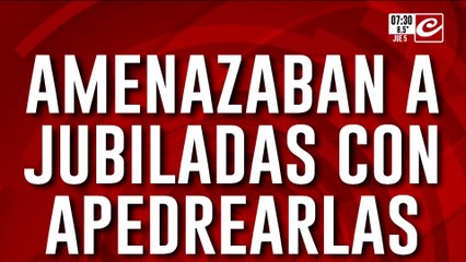 Detuvieron a varios jóvenes que por amenazar constantemente a tres jubiladas