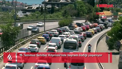 15 Temmuz Şehitler Köprüsü'nde bayram trafiği
