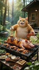 Cat and Pig - Funny Cat Videos | Cat Story Ai