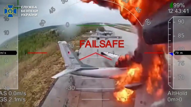 L'Ukraine publie de nouvelles images de son attaque majeure de drones contre la Russie