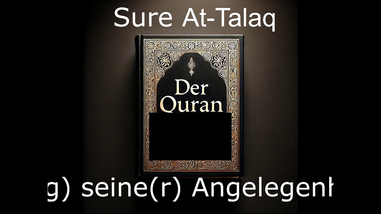 Der Quran auf Deutsch-Sure At Talaq (65)