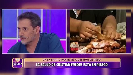 Cristian Fredes de Cuestión de Peso fue rescatado por los bomberos: el dramático video
