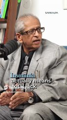 Insomnia is more than just a sleepless night