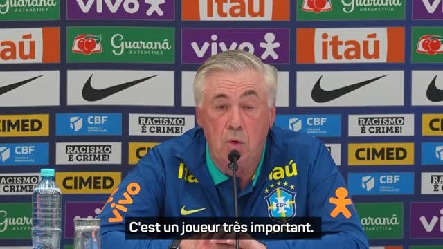 Brésil - Ancelotti : Comme au Real, on verra le meilleur de Vinicius en sélection