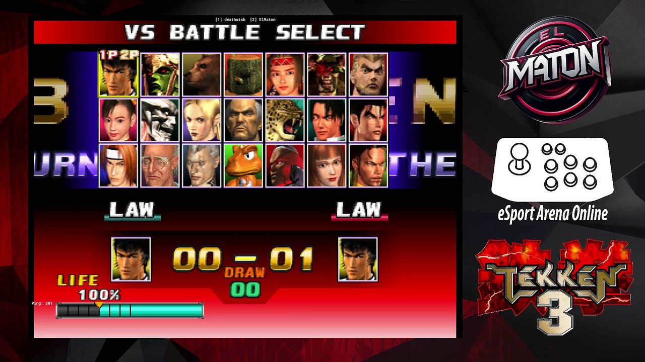 Tekken 3 • Luchas en linea • "DeadWish" vs "ElMaton" •  #casualplay  #onlineplay #vs /2025/05/25)