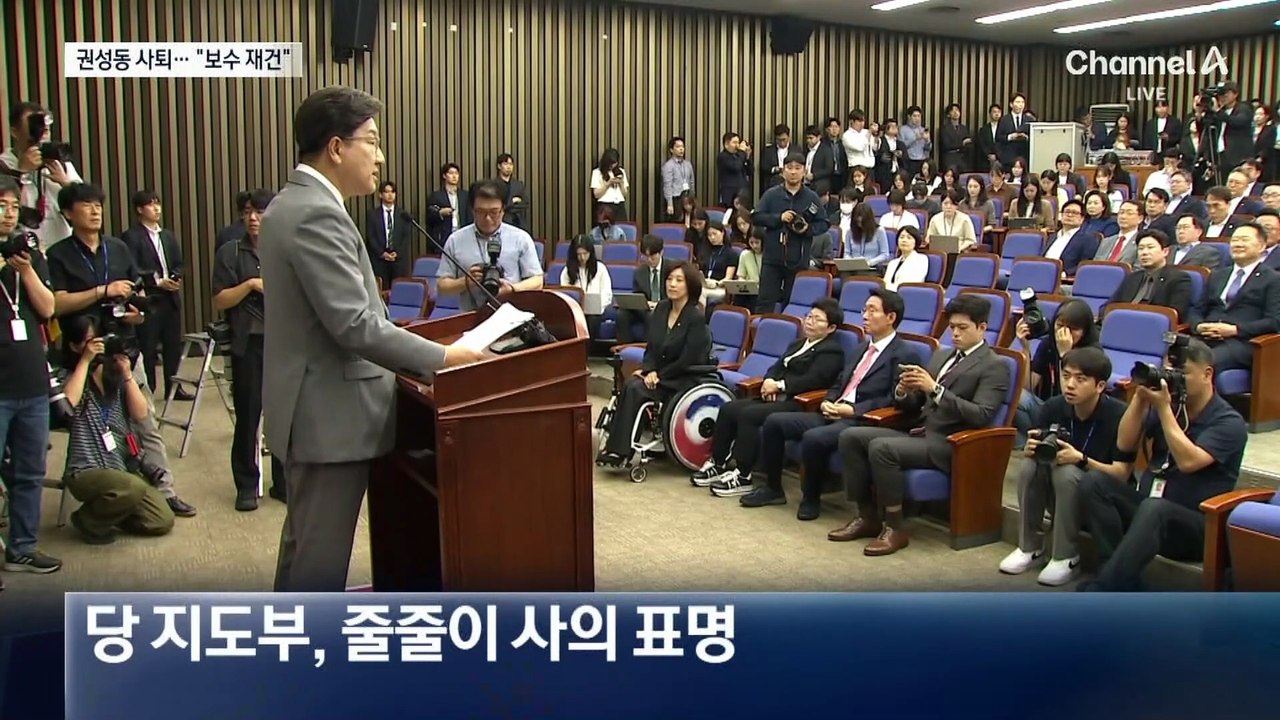 대선 패배 책임…권성동, 국민의힘 원내대표 사퇴
