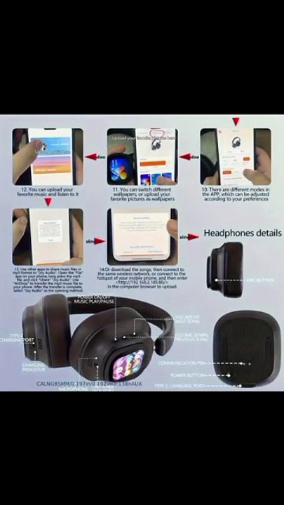 Siindoo Hybrid Noise Cancelling Headphones | 66 hours of backup, great base and touchscreen!