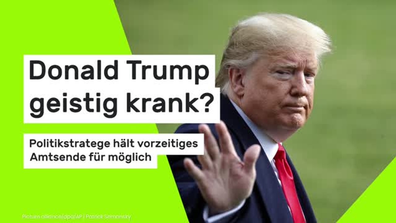 Donald Trump: Politikstratege hält vorzeitiges Amtsende für möglich