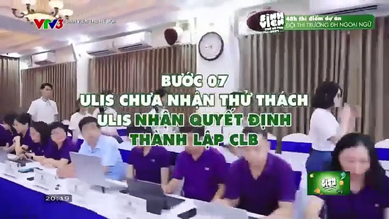 Sinh viên thế hệ mới 2024 tập 7 20/10/2024 - Phần thực hiện hoá dự án bảng A